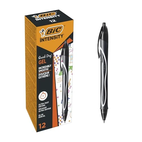 Offerta a tempo: BIC Intensity Quick Dry, Penne Gel Nere — 23% da 18,81 € a 14,49 €