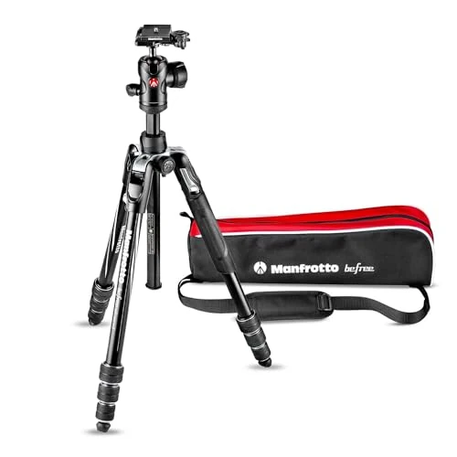 Limited offer: Vitec Imaging Manfrotto Tripod, Befree Advanced Aluminum, 4 Tiers, Freehead Twist Lock T-Tripod Kit, Black, Total Height 59.1 inches (150 cm), Length 15.7 inches (40 cm), MKBFRTA4BK-BH from 242.99 EUR to 133.99 EUR (save 45%)