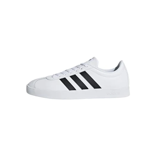 Adidas Homme VL Court 2.0 Shoes, Cloud White/Core Black/Core Black, 39 1/3 EU