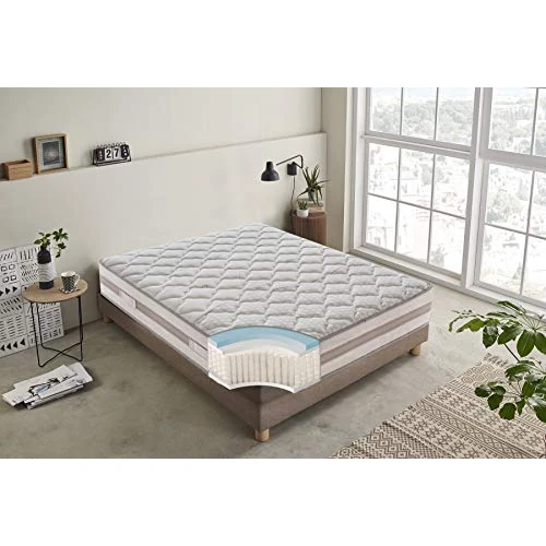 Offerta a tempo: materassi e doghe - Materasso 800 Molle Insacchettate Indipendenti - Alto 30 cm - 5 cm Memory Foam - Ortopedico - Ergonomico - 100% Made in Italy (Piazza e Mezza, 120x190 cm) - 0.00% da 209.99 € a 209.99 €