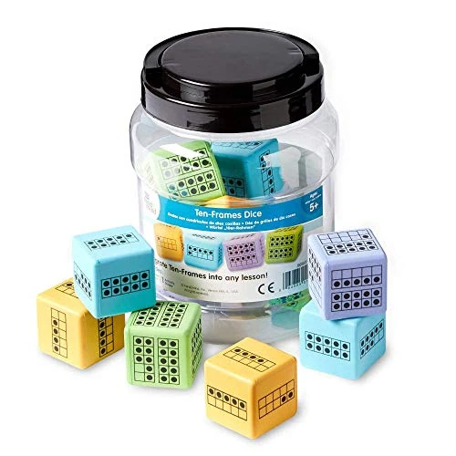 Offerta a tempo: Learning Resources Dadi con ten frame (set da 12) - 24% da 19.83 € a 15.10 €