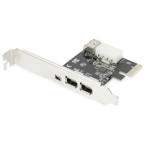 Limited-time offer: DIGITUS IO Card - PCIe - Firewire 1394a Interface Card - 3-Port - & 2x 1394a & 1x 1394mini from 236.62 £ to 19.25 £ (save 91.86%)