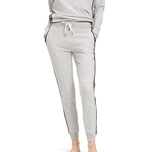 Tommy Hilfiger Pantalon De Jogging Femme Sweatpants Long, Gris (Grey Heather), S