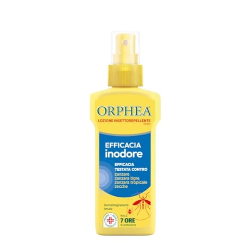 Offerta a tempo: Orphea, Lozione Inodore Insettorepellente, Protegge Dalle Punture Di Zanzare e Zanzara Tigre, Zanzara Tropicale e Zecche, Formula Inodore, Efficacia Fino a 6 Ore, 100ml - 0.00% da 8.40 € a 8.40 €