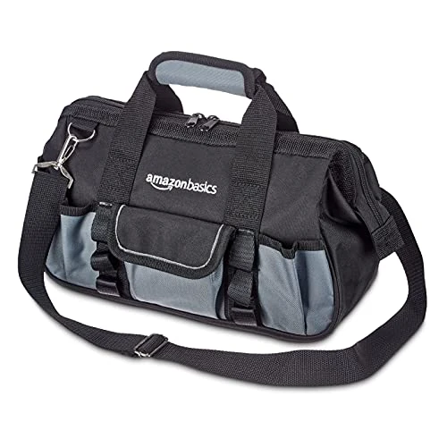 Offerta a tempo: Amazon Basics Borsa portautensili, 32 cm, Grigio - 28% da 17.57 € a 12.68 €