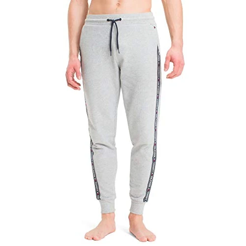 Limitiertes Angebot: Tommy Hilfiger Herren Jogginghose Sweatpants Lang, Grau (Grey Heather), L von 30.81 EUR auf 30.81 EUR (Spare 0%)