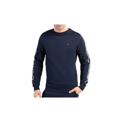 Tommy Hilfiger Męska Bluza, Granatowy, XL