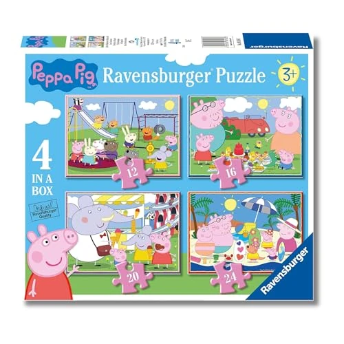 Offerta a tempo: Ravensburger - Puzzles Peppa Pig 4 Pack | Puzzle Bambini 3 Anni In Su | Regalo Bimba — 23% da 9,92 € a 7,64 €