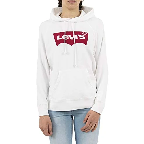 Levi's Damen Graphic Sport Hoodie Kapuzenpullover , Housemark Hoodie White, XS