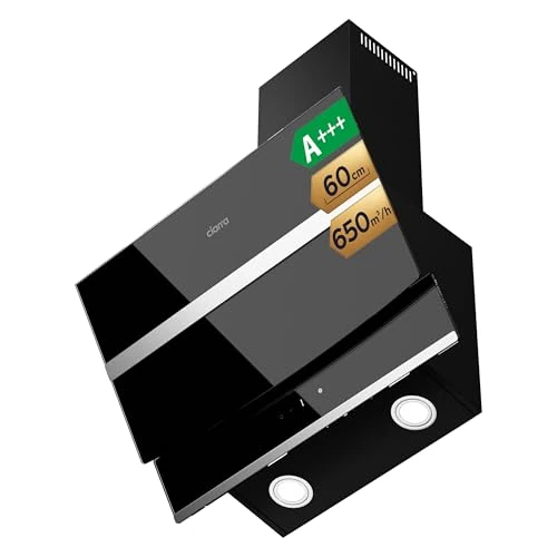 Limited-time offer: CIARRA CBCB6736N Class A++ 650m³/h Touch Control Angled Cooker Hood 60cm with Carbon Filters Recirculating & Ducting LED Lights Wall Mounted Range Hood 600mm Kitchen Extractor Fan from 199.99 GBP to 113.69 GBP (save 43%)