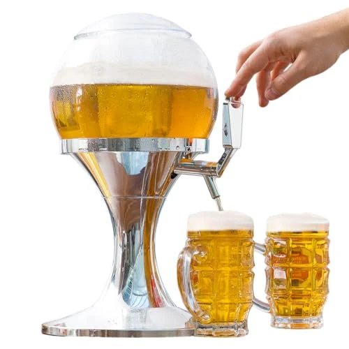 Oferta limitada: InnovaGoods Ball Dispensador de Cerveza Refrigerante, PMMA, Plateado, 24x24x42 cm de 49.90 € a 39.90 € (ahorro 20%)