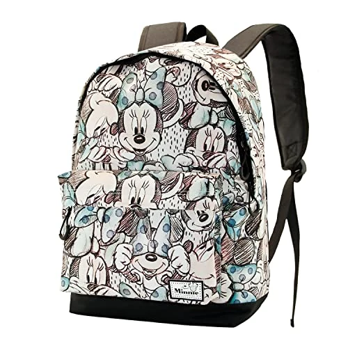 Offre limitée : Minnie Mouse Drawing-Sac à Dos HS Fan, Gris de 31.36 € à 31.36 € (0.00% de remise)