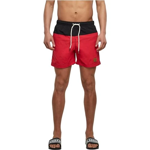 Urban Classics Block Swim Shorts Hombre Bañador Negro
