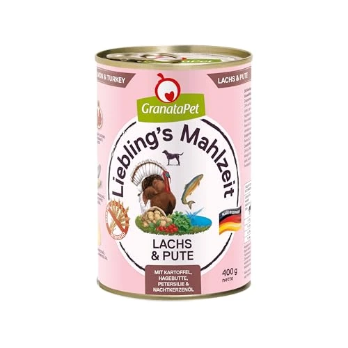 Liebling´s Mahlzeit Favourite's Meal Wet Food Salmon and Chicken, Pack of 6 x 400 g