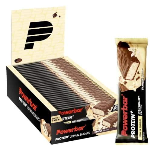 Zeitlich begrenztes Angebot: Powerbar - Protein Plus - Low Sugar - Vanilla - 30x35g - Riegel mit nur 107 Kcal - Fitnessriegel mit Ballaststoffen von 33.99 € auf 31.99 € (6% Rabatt)