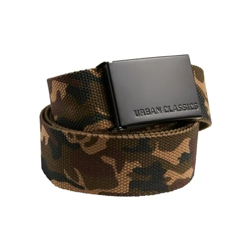 Urban Classics Unisex Canvas Belt, Woodcamo/Blk, One Size
