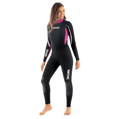 Offerta a tempo: SEAC Relax Long, Muta Monopezzo in Neoprene da 2.2 mm per Snorkeling, Subacquea e Altri Sport in Acqua Donna, Nero/Fucsia, XS - 0.00% da 56.56 € a 56.56 €