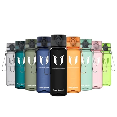Offre limitée : Super Sparrow Bouteille d'eau - Gourde - 500ml - sans BPA - Convient pour Le Sport, la randonnée, l'école, Le Bureau, en Plein air de 13.59 € à 11.87 € (13% de remise)