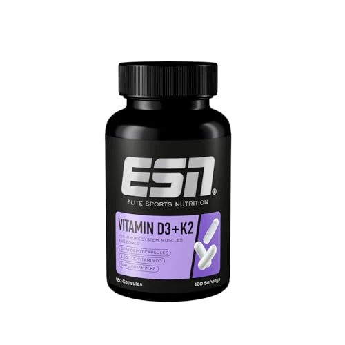 Oferta limitada: ESN Vitamina D3 + K2, 120 cápsulas, para el sistema inmunológico, los huesos y la producción de sangre, vegano de 21.90 EUR a 16.79 EUR (ahorro 23%)
