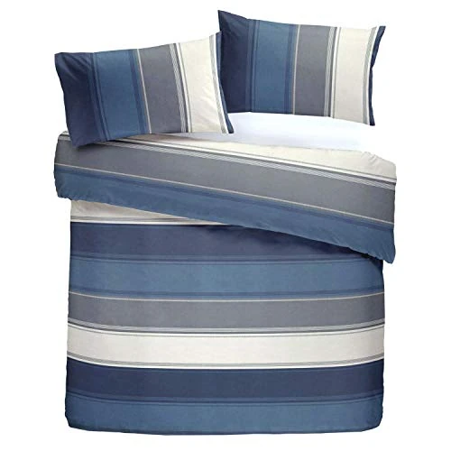 Limited offer: Fusion Betley Reversible Duvet Cover Set, Blue (Duvet Set: Super King) from 106.00 EUR to 106.00 EUR (save 0%)