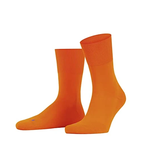 Falke Run U So cotone filo funzionale tinta unita 1 paio, Calzini Unisex - Adulto, Arancione Bright Orange 8930, 39-41
