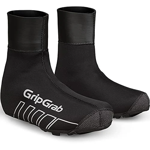 GripGrab RaceThermo X Copriscarpe Invernali Impermeabili MTB Gravel Termici Antivento Neoprene Copriscarpa Mountain-Bike