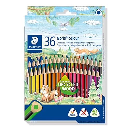 Offerta a tempo: STAEDTLER Noris colour 187 Matite colorate – 36 colori, triangolare - 0.00% da 15.37 € a 15.37 €
