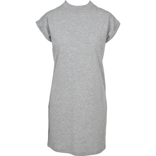 Urban Classics Women's Ladies Turtle Extended Shoulder Dress, Grey, XL