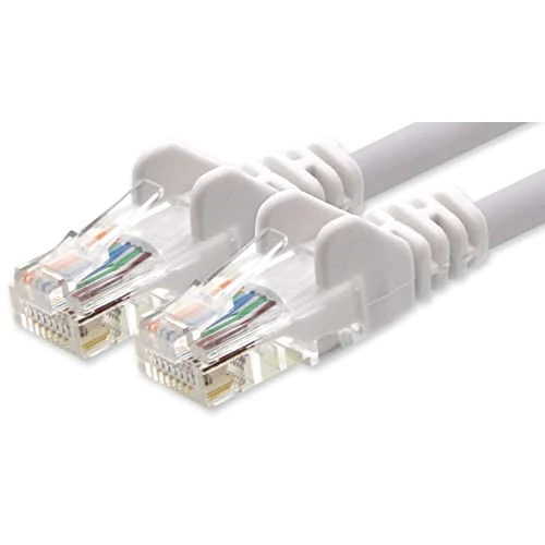 Offerta a tempo: 1aTTack.de 5m Cavo di Rete bianco - 1x - Cat.6 Ethernet Gigabit Lan RJ45 10 100 1000 Mbit s - Cavo Patch UTP compatibile con Cat.5 Cat.5e Cat.7 Cat.8 - bianco - 1x - 5m - 0.00% da 8.95 € a 8.95 €