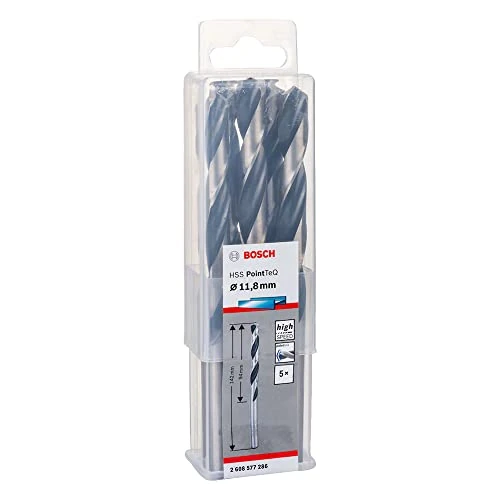 Oferta limitada: Bosch Professional 5 brocas helicoidales HSS PointTeQ, para metal, 11.8 x 94 x 142 mm, accesorio de taladro de 16.52 EUR a 16.52 EUR (ahorro 0%)
