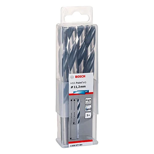 Offre limitée : Bosch Professional 5x forets hélicoïdaux HSS PointTeQ (pour métal, 11,3 x 94 x 142 mm, accessoires pour perceuses-visseuses) de 24.49 € à 24.49 € (0.00% de remise)