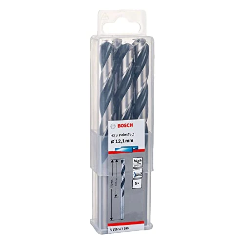 Offre limitée : Bosch Professional 5x forets hélicoïdaux HSS PointTeQ (pour métal, 12,1 x 101 x 151 mm, accessoires pour perceuses-visseuses) de 28.20 € à 28.20 € (0.00% de remise)
