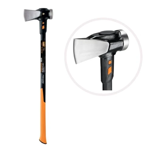 Offre limitée : Fiskars Masse à tranche IsoCore XXL, Pour fendre du bois et enfoncer des coins, 92 cm, 5,22 kg, Noir/Orange, 1020220 de 104.99 € à 104.99 € (0.00% de remise)