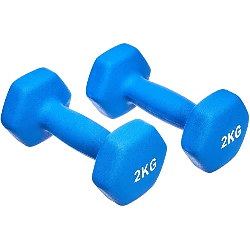 Limited-time offer: Amazon Basics Neoprene Dumbbell Pair, 2 kg, Blue from 13.03 GBP to 13.03 GBP (save 0%)