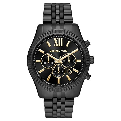 Offre limitée : Michael Kors Montre Lexington pour Hommes, 44mm Mouvement chronographe à Quartz avec Bracelet en Acier Inoxydable de 179.10 EUR à 139.70 EUR (remise 22%)