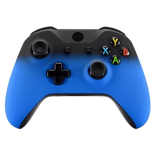Offerta a tempo: eXtremeRate Cover Joystick per Xbox One S X Controller,Custodia Copertura Frontale Scocca Guscio Ricambio per Xbox One S X Controller Model 1708-Blu Nero - 56% da 21.99 € a 9.65 €