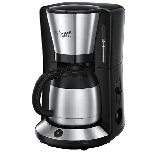 Russell Hobbs Kaffeemaschine [Brausekopf für optimale Extraktion&Aroma] Adventure (1 bis 8 Tassen, 1,0l Thermokanne, Abschaltautomatik, Tropf-Stopp, 1100W) Filterkaffeemaschine 24020-56