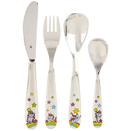 Limited-time offer: WMF Unicorn Children's Cutlery Set 4 Pieces Stainless Steel Cutlery Children 3-9 Years Polished Cromargan Dishwasher Safe from 26.20 GBP to 26.20 GBP (save 0%)
