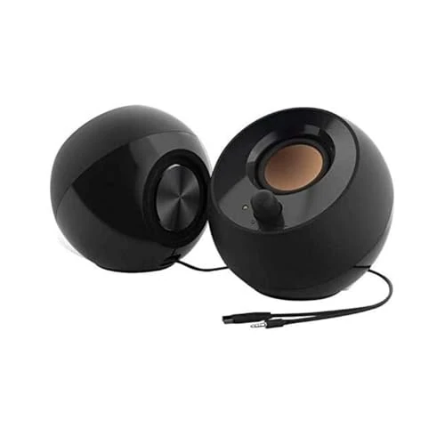 Creative Labs Pebble 4.4W Noir haut-parleur - (2.0 canaux, Avec fil, 3,5 mm, 4,4 W, 100 - 17000 Hz, Noir)