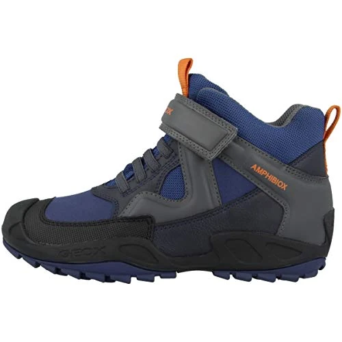 Limited offer: Geox Boy's J New Savage Boy B aHi-Top Trainers, Blue Dk Grey, 3UK Child from 82.90 EUR to 32.02 EUR (save 61%)