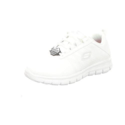 Limited-time offer: Skechers Women's Sure Track Erath - Ii Lace up Sneakers, White White Leather Wht, 7 UK from 79.00 GBP to 63.91 GBP (save 19%)