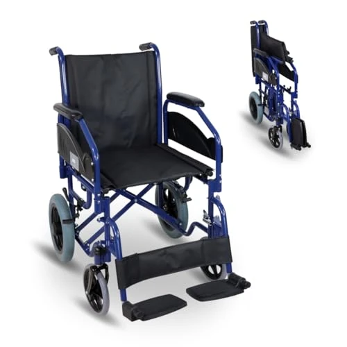 Offre limitée : Mobiclinic®, Fauteuil roulant pliant, Maestranza, Freins de stationnement, Siège 45 cm, Repose-pieds amovibles, Accoudoirs pliants et rembourrés, Petites roues, Robuste, Couleur noir de 119.95 € à 119.95 € (0.00% de remise)