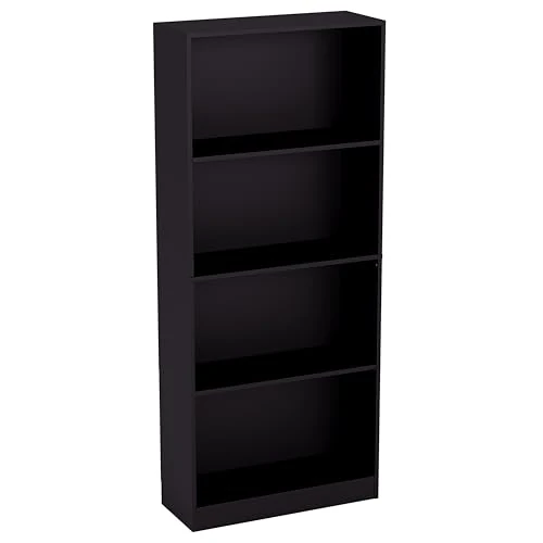 Oferta limitada: Vida Designs Cambridge-Estantería Grande de Madera de 4 Niveles, Color Negro, Unidad de Almacenamiento para Oficina, Sala, Black, 140 x 60 x 24 cm de 71.99 € a 71.99 € (ahorro 0.00%)