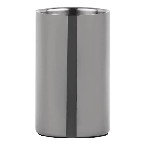Zeitlich begrenztes Angebot: Olympia Ice Wine Champagne Cooler, Gunmetal Grey, 120(Ø) mm x 195(H) mm, Fassungsvermögen: 1 Liter, doppelwandige Isolierung, Edelstahl - Kommerzielle Bar, Restaurant & Heimgebrauch, DR743 von 36.77 € auf 36.77 € (0.00% Rabatt