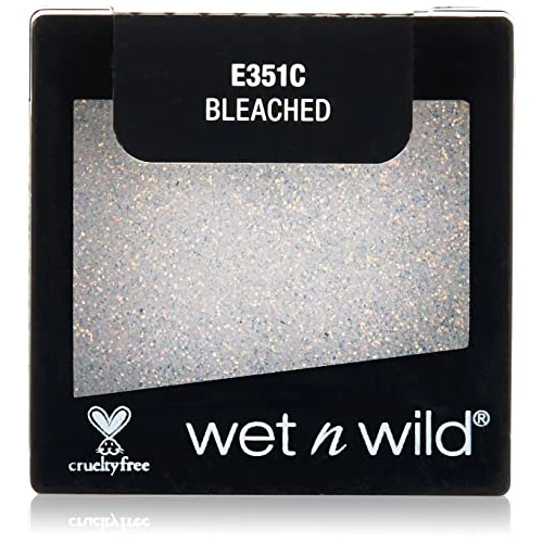 Offerta a tempo: Wet n Wild - Color Icon Eyeshadow Glitter Single - Ombretto Glitter Brillante Singolo Bianco - Super Pigmentato, con Formula Idratante e Setosa - Vegan - Bleached - 50% da 2.79 € a 1.40 €