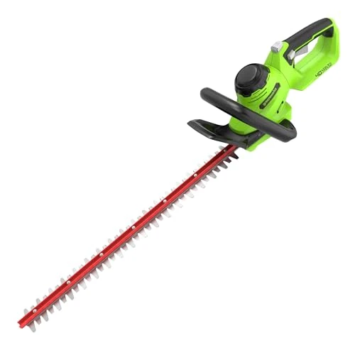 Offerta a tempo: Greenworks G40HT61 Tagliasiepi a Batteria, Lama a Doppia Azione da 61cm, Taglia Rami e Steli Fino a 27mm di Spessore, 2800spm - 31% da 109.99 € a 75.99 €