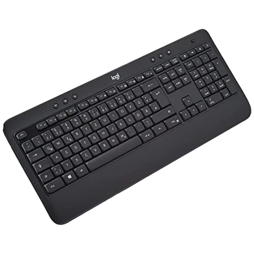 Logitech MK540 Advanced Combo Tastiera e Mouse Wireless per Windows, Layout Tedesco QWERTZ - Nero