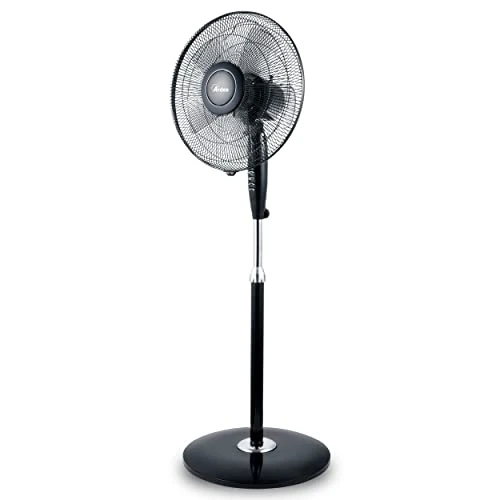 Ardes Quiet Foot Fan, 40 cm, Oscillating with Adjustable Height and Tilt, Black