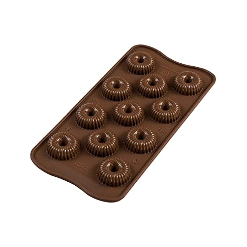 Offerta a tempo: silikomart | SCG49 Stampo in Silicone per Cioccolatini CHOCO CROWN, Antiaderente, 11 Cioccolatini, Confezione da 1 Stampo per Dolci, Easy Choc, Ø 30 mm, h 15 mm, Volume 99 ml, Made in Italy - 68% da 13.09 € a 4.23 €