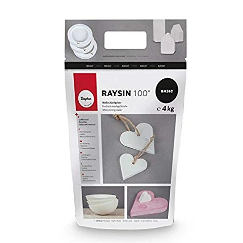 Offre limitée : Rayher 34409102 Poudre à mouler Raysin 100, blanc, pour objets de petite taille, 1 sachet, 4 Kg, neutre alimentaire, inodore, art créatif de moulage, anniversaires d’enfants, 32 x 26 x 13 cm de 21.95 € à 21.95 € (0.00% de remise)